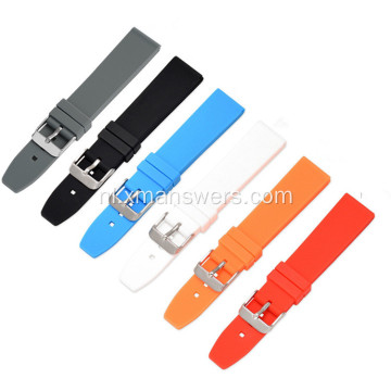 Aangepaste kleurrijke siliconen rubberen horlogeband